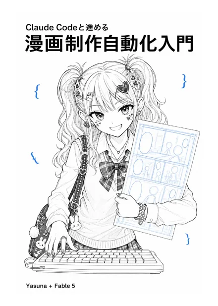 『Claude Codeと進める漫画制作自動化入門』の表紙